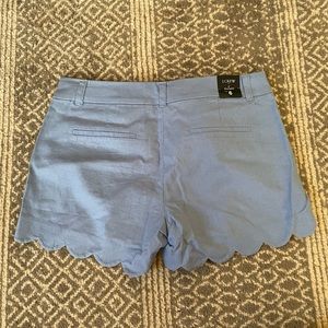 J. Crew 4” Scalloped Shorts